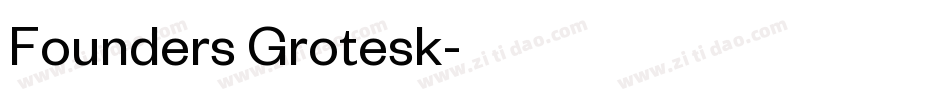 Founders Grotesk字体转换